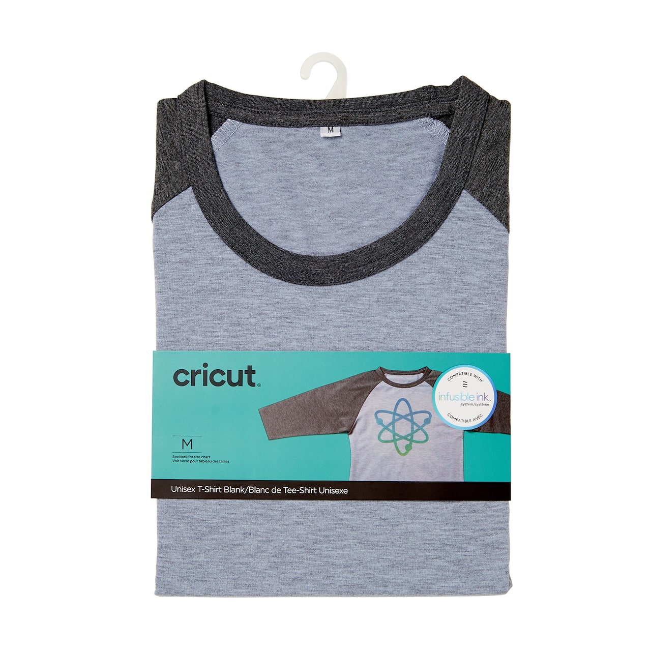 Cricut® Unisex Adult Raglan Sleeve T-Shirt Blank